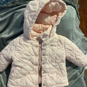 Urban Republic Light Pink Quilted Kids Puffer Jacket
